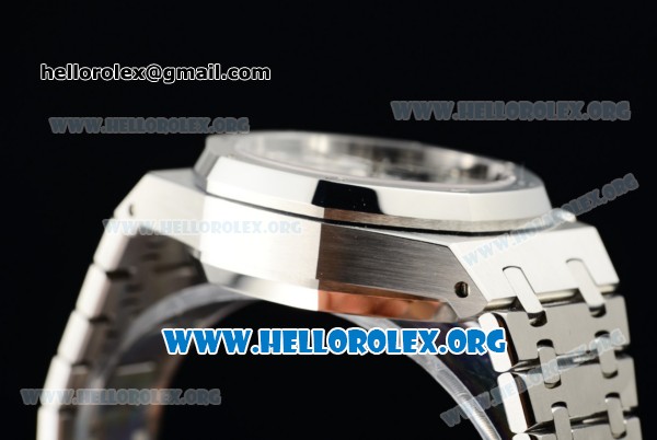 Audemars Piguet Royal Oak 41MM Chronograph Swiss Valjoux 7750 Automatic Steel Case/Bracelet with White Dial (EF) - Click Image to Close